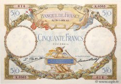 50 Francs LUC OLIVIER MERSON type modifié FRANKREICH  1931 F.16.02 VZ+