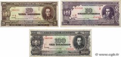 20, 50 et 100 Bolivianos Lot BOLIVIA  1945 P.140a, P.141 et P.142
