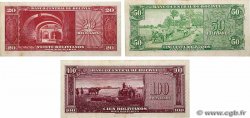 20, 50 et 100 Bolivianos Lot BOLIVIE  1945 P.140a, P.141 et P.142 SUP