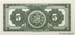5 Soles de Oro PERú  1966 P.083 SC+
