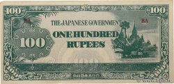 100 Rupees BURMA (VOIR MYANMAR)  1944 P.17b