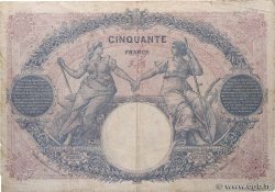 50 Francs BLEU ET ROSE FRANCE  1919 F.14.32 B+