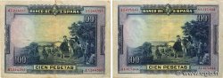 100 Pesetas Lot SPAGNA  1928 P.076a q.SPL