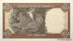 5 Dollars RHODÉSIE  1978 P.36b NEUF