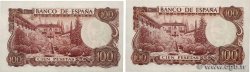 100 Pesetas Lot SPAGNA  1970 P.152a SPL