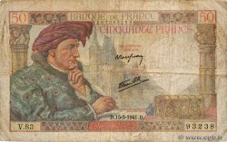 50 Francs JACQUES CŒUR FRANCE  1941 F.19.11