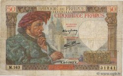 50 Francs JACQUES CŒUR FRANCE  1942 F.19.18