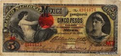 5 Pesos MEXICO  1909 PS.0257c