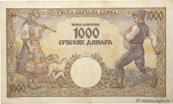 1000 Dinara SERBIA  1942 P.32b EBC