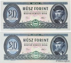 20 Forint Lot UNGARN  1975 P.169f