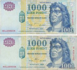 1000 Forint Commémoratif UNGARN  2000 P.185a