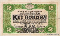 2 Kronen UNGARN Hajmasker 1916 P.-