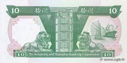 10 Dollars HONG-KONG  1992 P.191c EBC+