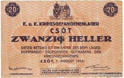 20 Kronen HUNGARY Kenyermezo 1916 P.- VG