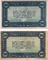 100 Korona Lot HONGRIE  1920 P.- TB