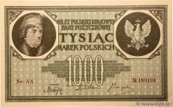 1000 Marek POLOGNE  1919 P.022b