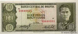 10 Pesos Bolivianos BOLIVIA  1962 P.154a