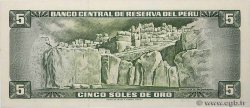 5 Soles de Oro PÉROU  1973 P.099c NEUF
