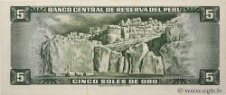 5 Soles de Oro PERU  1970 P.099b UNC-