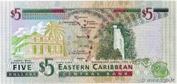 5 Dollars EAST CARIBBEAN STATES  2000 P.37k UNC