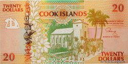 20 Dollars ISLAS COOK  1992 P.09a SC+