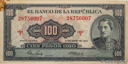 100 Pesos Oro COLOMBIA  1964 P.403b