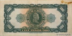 100 Pesos Oro COLOMBIE  1964 P.403b TB