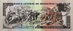 5 Lempiras HONDURAS  1989 P.063b NEUF