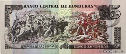 5 Lempiras HONDURAS  1985 P.063b FDC