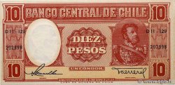 10 Pesos - 1 Condor CHILE  1958 P.120