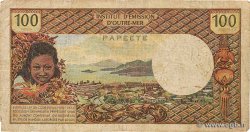 100 Francs TAHITI  1961 P.24a SGE