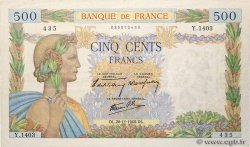 500 Francs LA PAIX FRANCE  1940 F.32.09