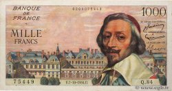 1000 Francs RICHELIEU FRANKREICH  1954 F.42.08