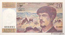 20 Francs DEBUSSY FRANCE  1989 F.66.10