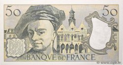 50 Francs QUENTIN DE LA TOUR FRANCIA  1991 F.67.17 q.FDC