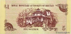 5 Ngultrum BHUTáN  2015 P.28c FDC