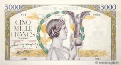 5000 Francs VICTOIRE Impression à plat FRANKREICH  1942 F.46.32 SS