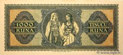 1000 Kuna KROATIEN  1943 P.12a ST