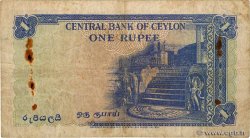 1 Rupee CEYLON  1952 P.049 F