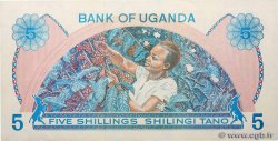 5 Shillings UGANDA  1977 P.05A fST+