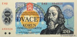 20 Korun CZECHOSLOVAKIA  1988 P.095a