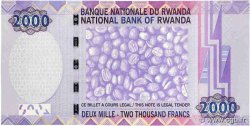 2000 Francs RWANDA  2007 P.36 NEUF