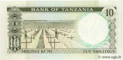 10 Shillings TANZANIA  1966 P.02e UNC