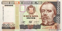 100000 Intis PERU  1989 P.145 