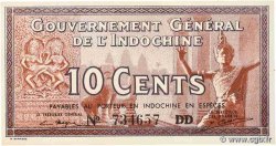 10 Cents INDOCHINE FRANÇAISE  1939 P.085d