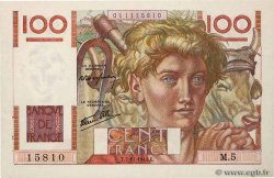 100 Francs JEUNE PAYSAN FRANKREICH  1945 F.28.01 fST