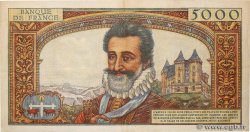 5000 Francs HENRI IV FRANCE  1957 F.49.03 pr.SUP