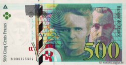 500 Francs PIERRE ET MARIE CURIE FRANKREICH  1998 F.76.04 fST+