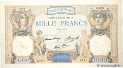 1000 Francs CÉRÈS ET MERCURE type modifié FRANCE  1937 F.38.03