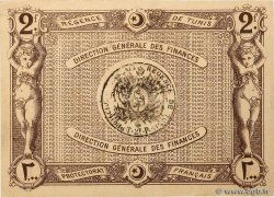 2 Francs TUNESIEN  1920 P.50 fST